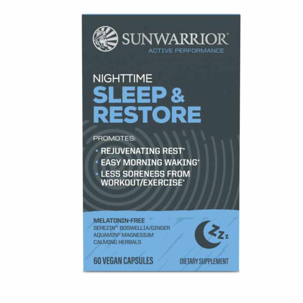 Nighttime Sleep & Restore, 60 Vegan Capsules, by Sunwarrior