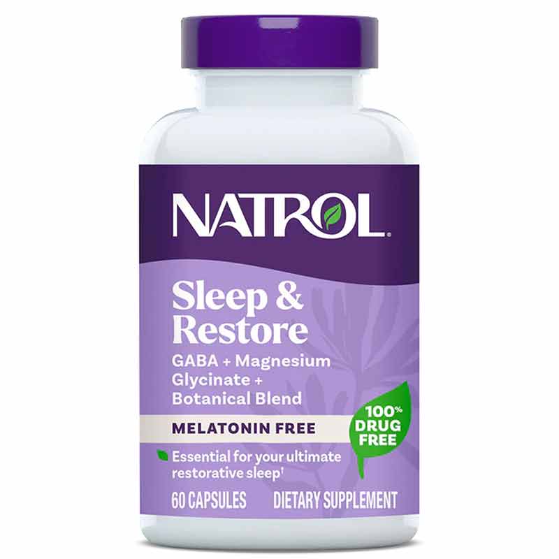 Sleep & Restore Capsule Non-Melatonin, 60 Capsules, by Natrol