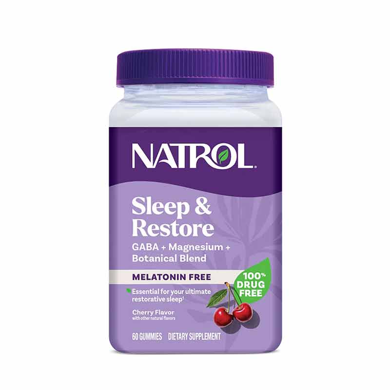 Sleep & Restore Gummies Non-Melatonin, Tart Cherry, 60 Gummies, by Natrol