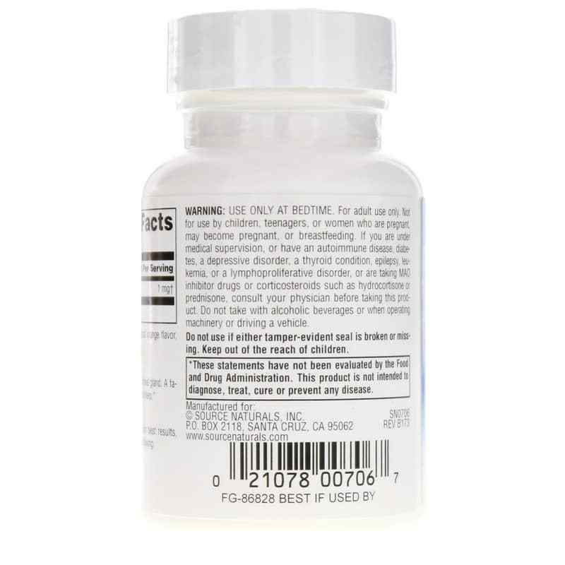 Sleep Science Melatonin 1 Mg Lozenges, Orange, 100 Lozenges, by Source Naturals, image #3