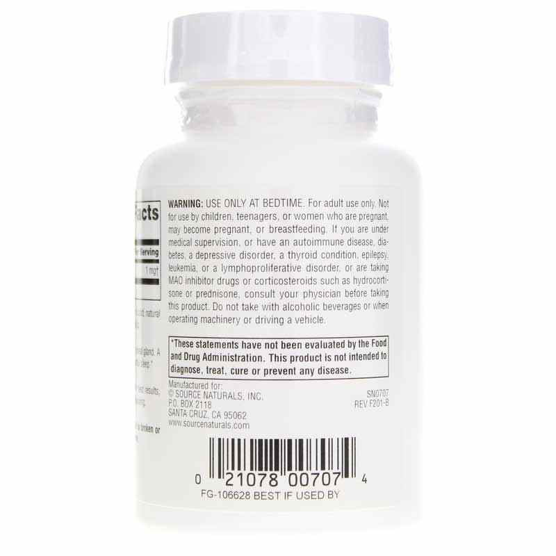Sleep Science Melatonin 1 Mg Lozenges, Orange, 200 Lozenges, by Source Naturals, image #3