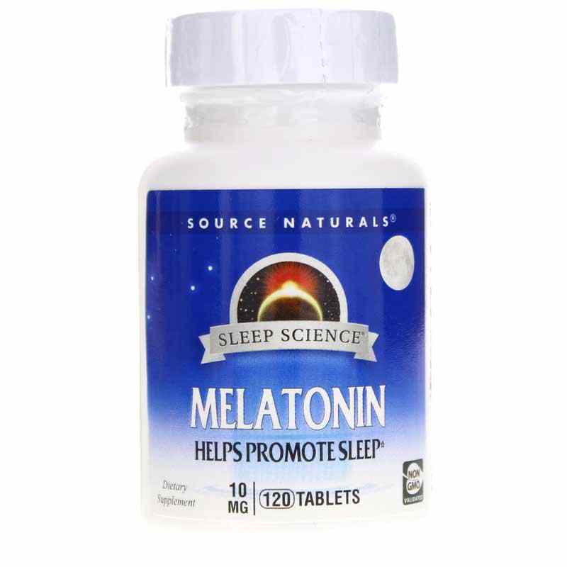 Sleep Science Melatonin 10 Mg Tablets, 120 Tablets, by Source Naturals