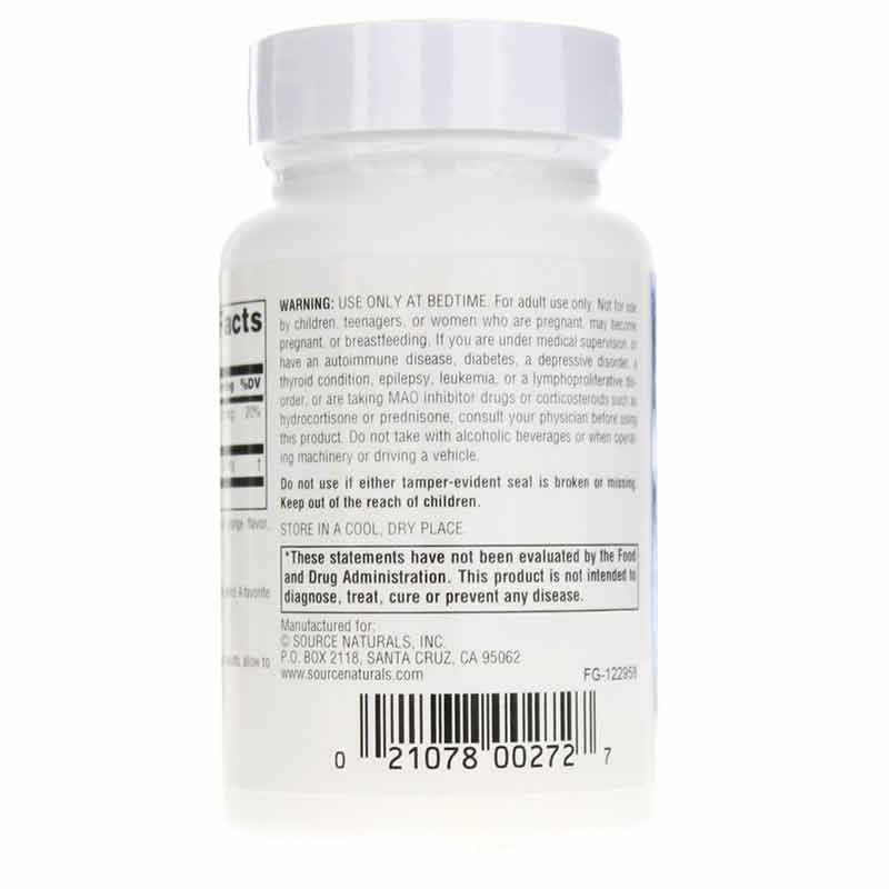 Sleep Science Melatonin 2.5 Mg Lozenges, Orange, 120 Lozenges, by Source Naturals, image #3