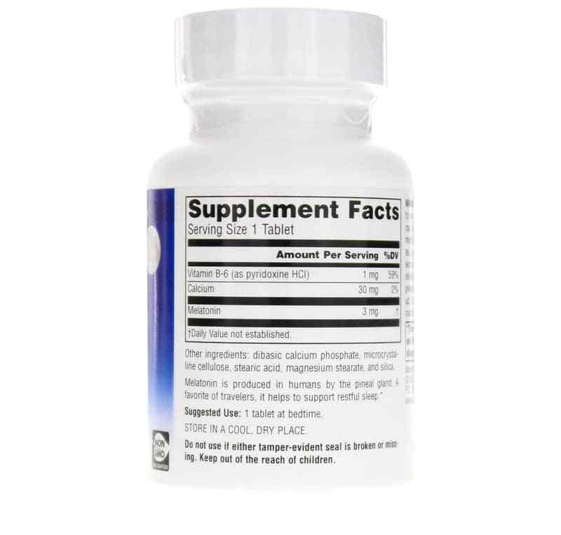 Sleep Science Melatonin 3 Mg Tablets, 60 Tablets, by Source Naturals, image #2