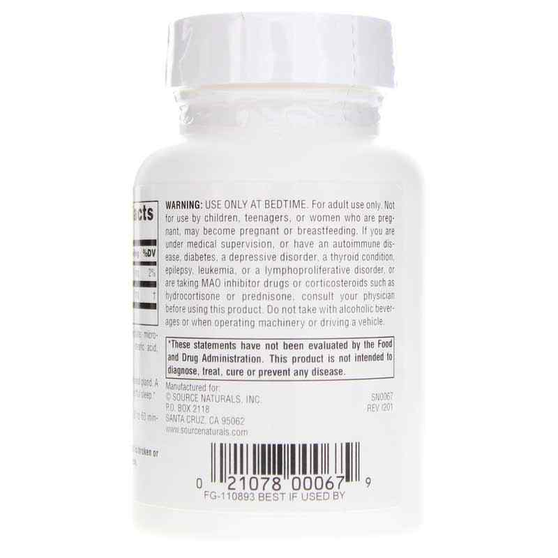 Sleep Science Melatonin 3 Mg Tablets, 240 Tablets, by Source Naturals, image #3