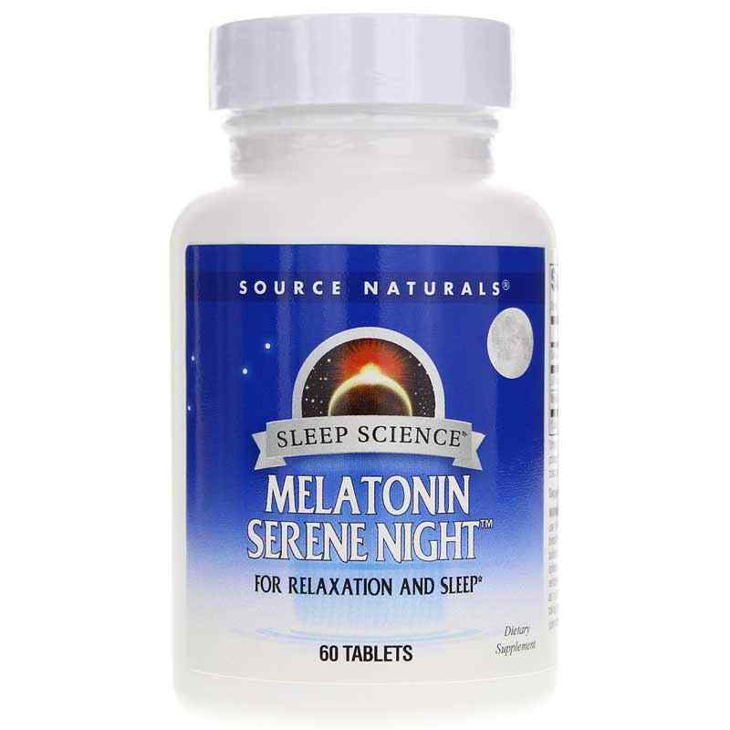 Sleep Science Melatonin Serene Night, 60 Tablets, by Source Naturals