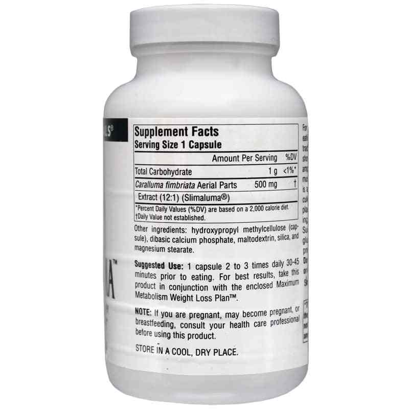 Slenderluma 500 Mg, 120 Capsules, by Source Naturals, image #2