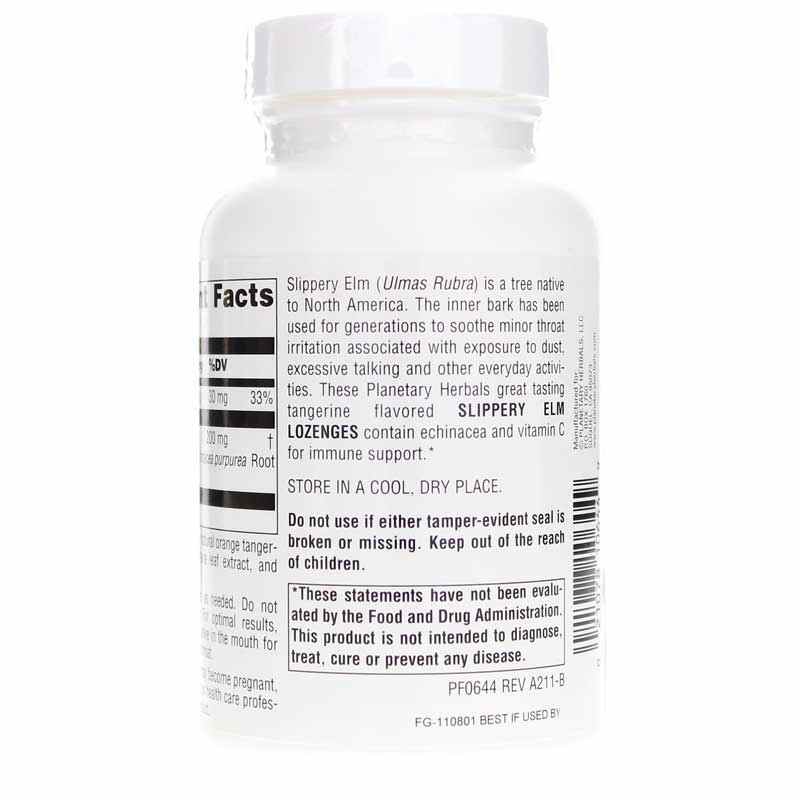 Slippery Elm Lozenges with Echinacea and Vitamin C, 200 Lozenges, by Planetary Herbals, image #3