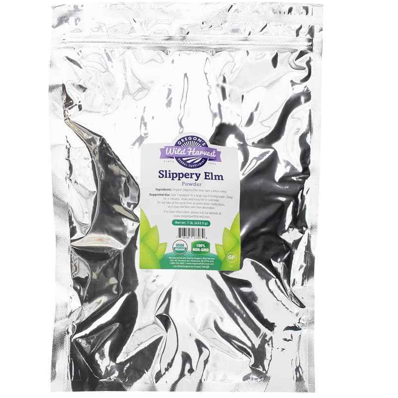 Slippery Elm Powder, 1 Lb, by Oregons Wild Harvest