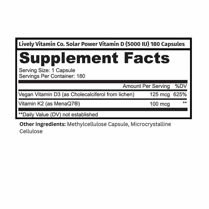 Solar Power Vitamin D3 2000 IU, by Lively Vitamin Co, image #2