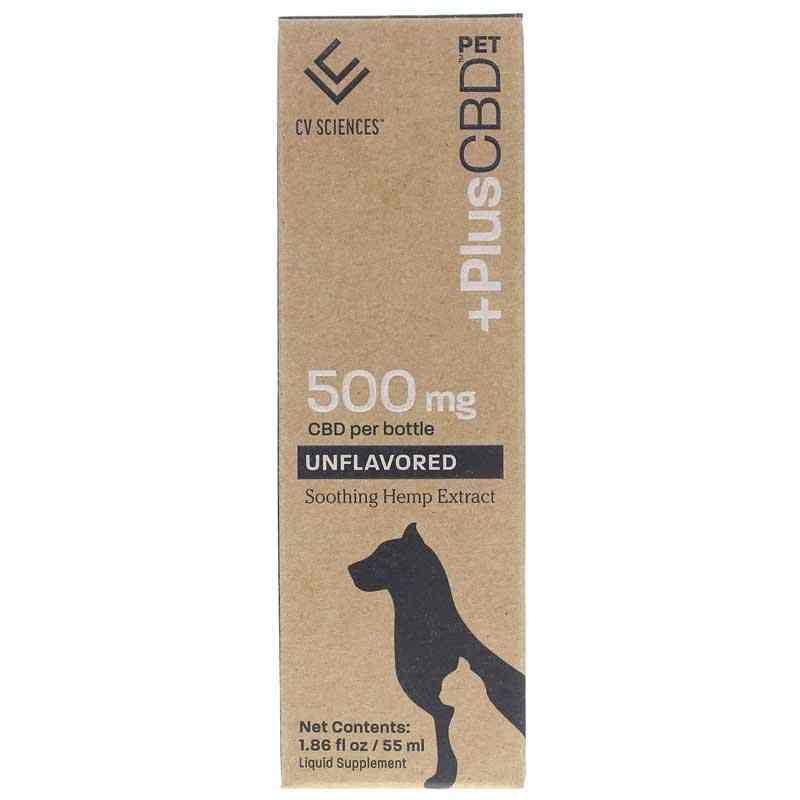 Soothing Hemp Extract for Pets 500 Mg, Unflavored, by PlusCBD Oil