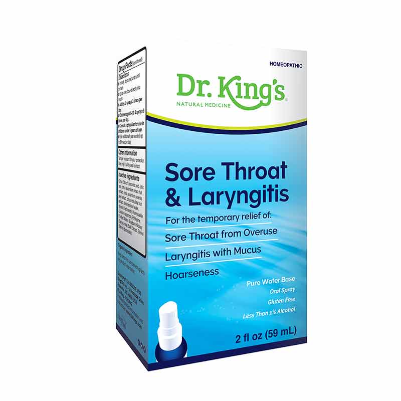 Sore Throat & Laryngitis Spray, by King Bio