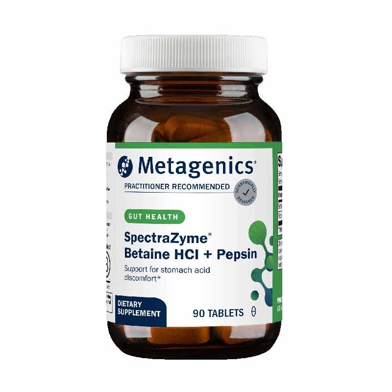 SpectraZyme Betaine HCL + Pepsin, by Metagenics