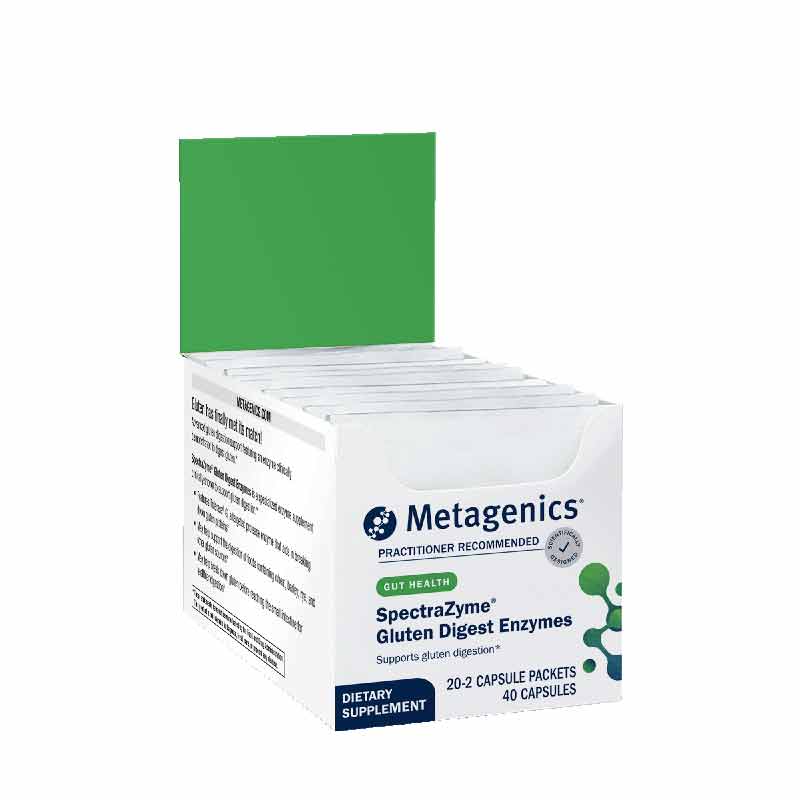 SpectraZyme Gluten Digest Enzymes, 40 Capsules, by Metagenics