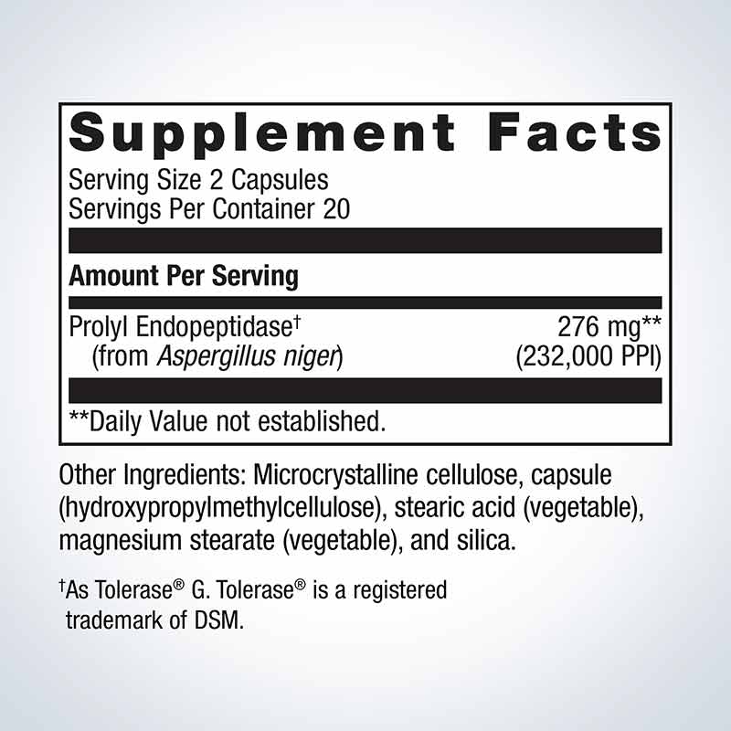 SpectraZyme Gluten Digest Enzymes, 40 Capsules, by Metagenics, image #2