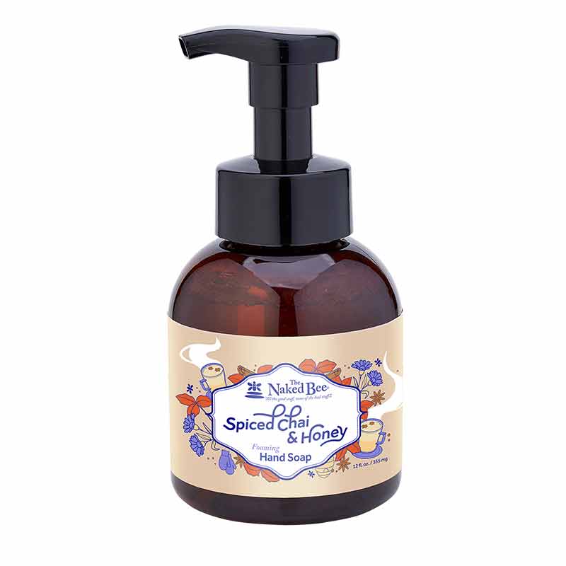 Spiced Chai & Honey Foaming Hand Soap, by Naked Bee