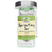 Sprouting Jar with Lid, by NOW Foods
