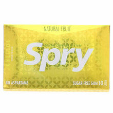Spry Xylitol Gum, Fruit, 10 Piece Blister Pack, by Xlear
