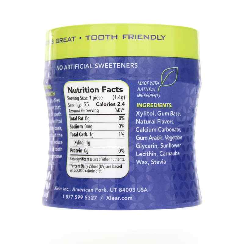 Spry Xylitol Gum, Peppermint, 55 Piece Jar, by Xlear, image #3