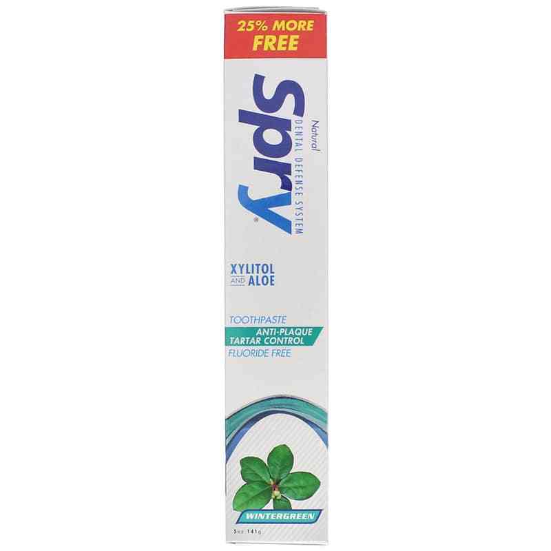 Spry Xylitol Toothpaste Fluoride Free, Wintergreen, by Xlear
