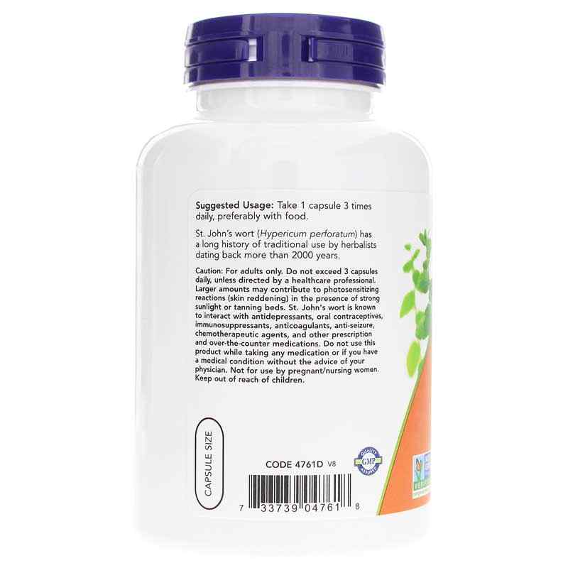 St. John's Wort 300 Mg, 250 Veg Capsules, by NOW Foods, image #3