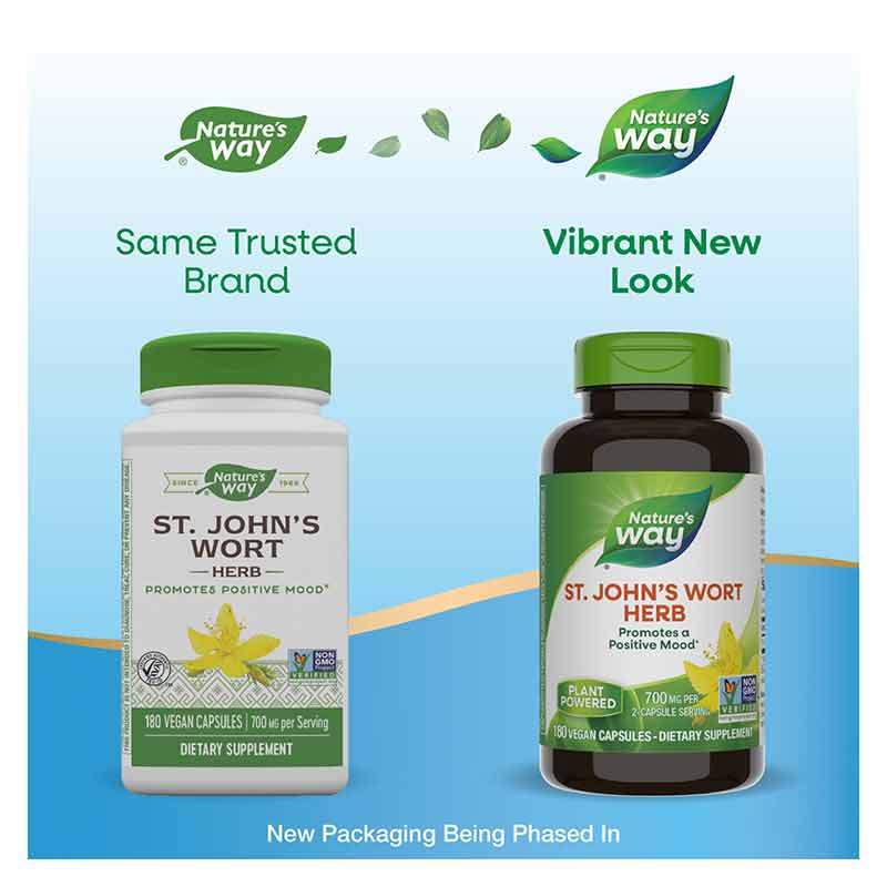 St. John's Wort, 180 Vegan Capsules, by Natures Way, image #3