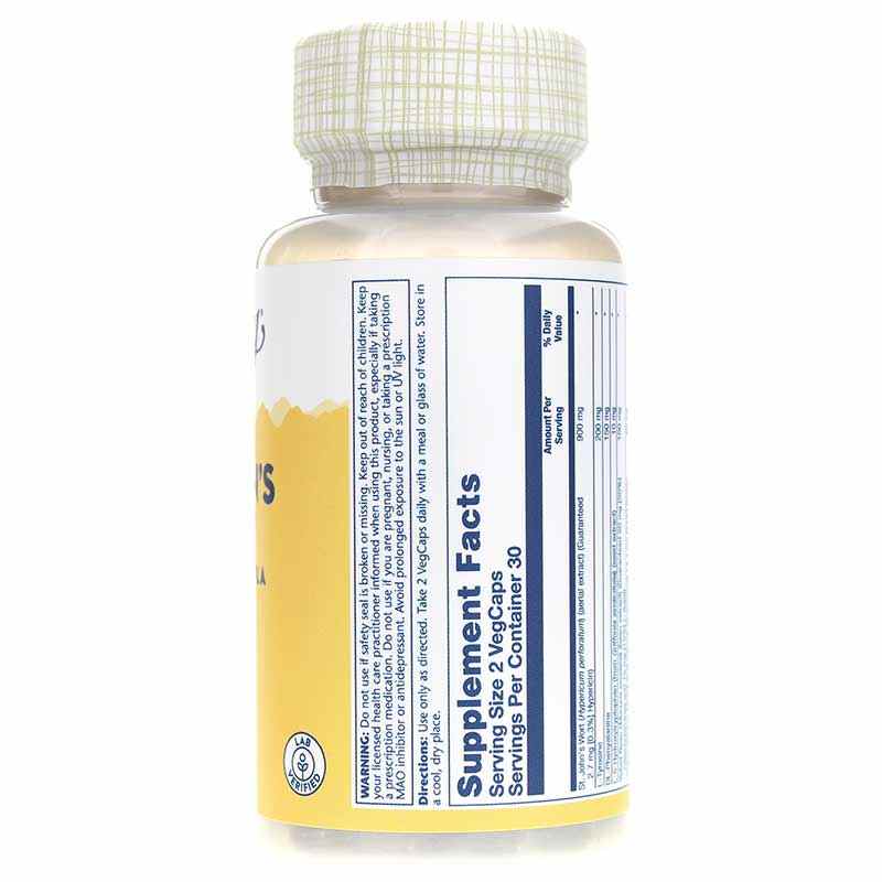St. John's Wort Mood Formula, 60 Veg Capsules, by Solaray, image #2