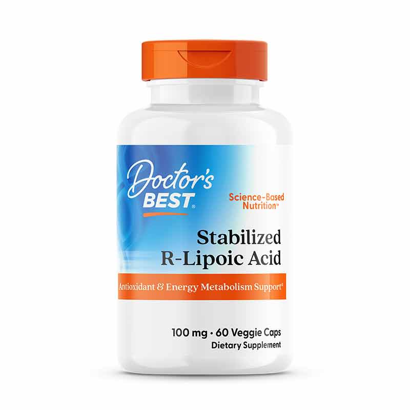 Stabilized R-Lipoic Acid 100 Mg, 60 Veg Capsules, by Doctors Best