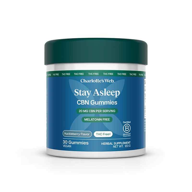 Stay Asleep Gummies 20 Mg CBN, 30 Gummies, by Charlottes Web