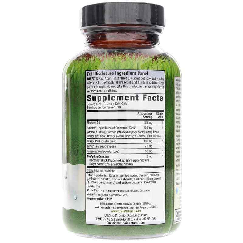 Stored-Fat Belly Burner, 60 Liquid Softgels, by Irwin Naturals, image #2