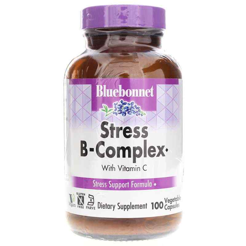 Stress B-Complex, 100 Veg Capsules, by Bluebonnet