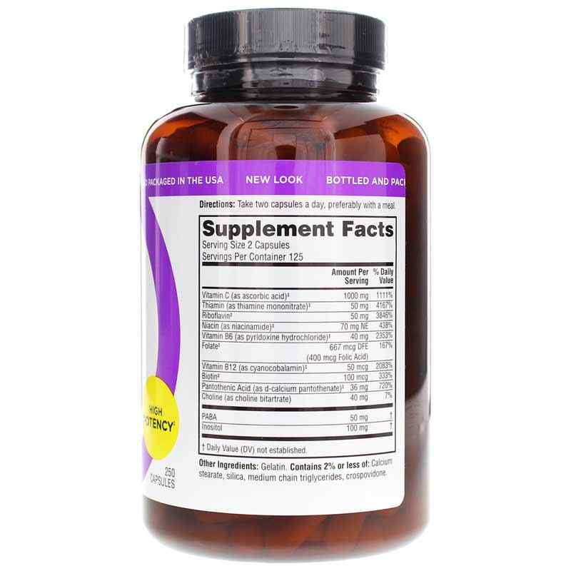 Stress B-Complex Caps, 250 Capsules, by Twinlab, image #2