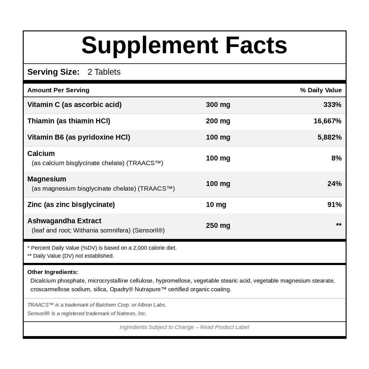 Stress Essentials Adrenal B1B6, 90 Tablets, by NutriDyn