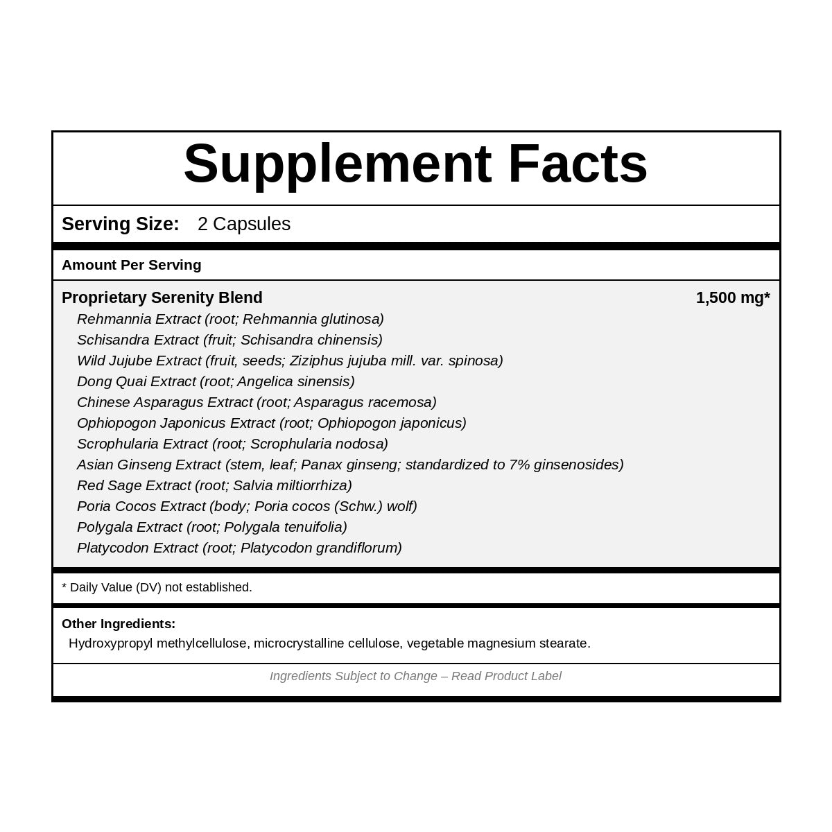 Stress Essentials Serenity, 180 Capsules, by NutriDyn