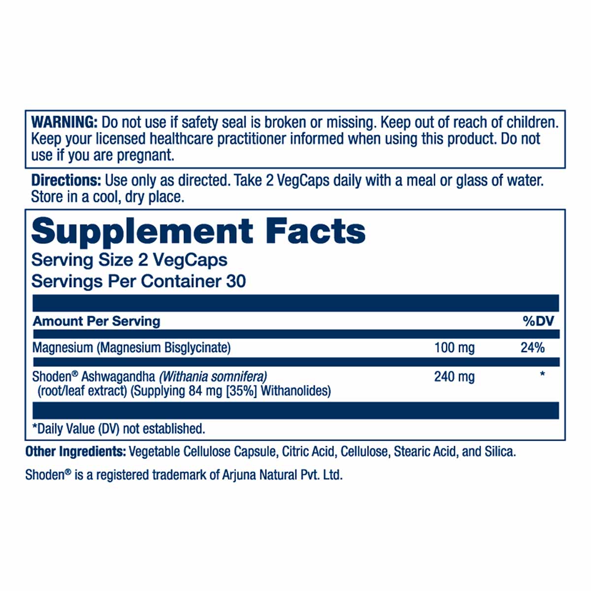Stress Mag - Magensium & Ashwagandha, by Solaray