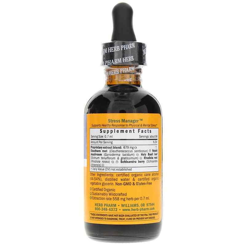 Stress Manager, 2 Oz, by Herb Pharm, image #2