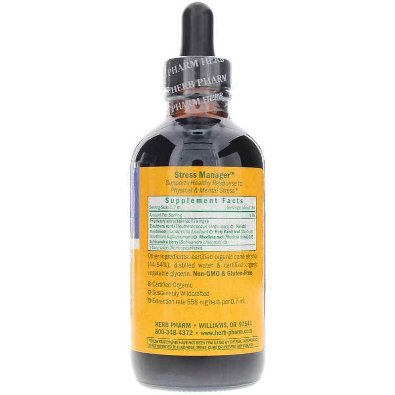 Stress Manager, 4 Oz, by Herb Pharm, image #2