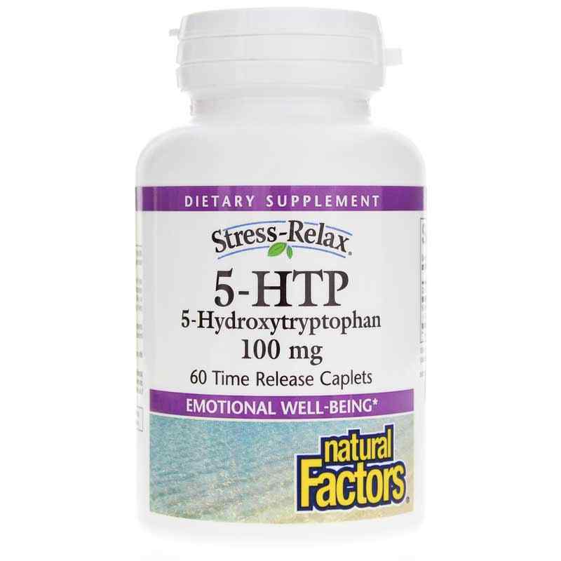 Stress-Relax 5-HTP 100 Mg, 60 Caplets, by Natural Factors