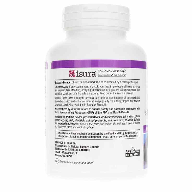 Stress-Relax Extra Strength Tranquil Sleep, by Natural Factors, image #3
