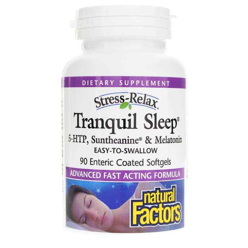 Stress-Relax Tranquil Sleep, 90 Enteric Coated Softgels, by Natural Factors