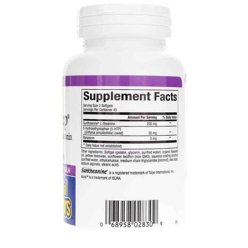 Stress-Relax Tranquil Sleep, 90 Enteric Coated Softgels, by Natural Factors, image #2