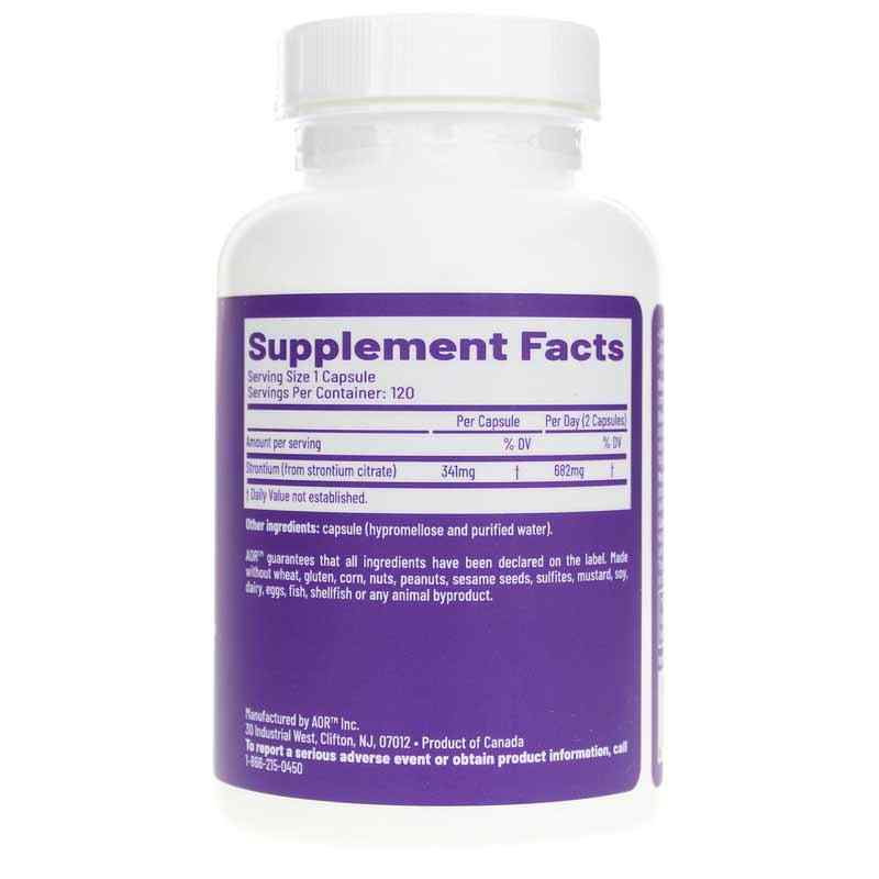 Strontium Support II, 120 Veg Capsules, by Advanced Orthomolecular Research, image #2