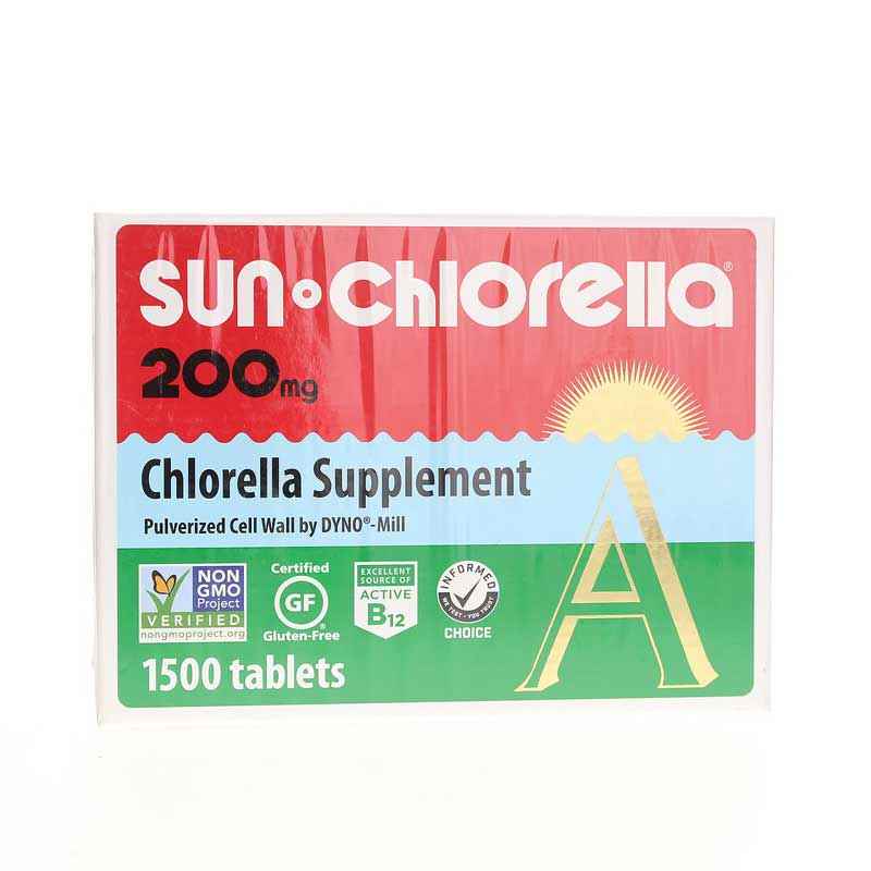 Sun Chlorella Tablets 200 Mg, 1500 Tablets, by Sun Chlorella USA