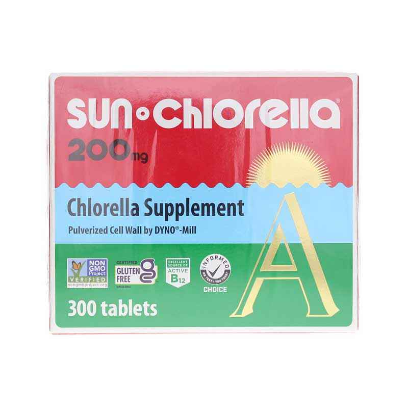 Sun Chlorella Tablets 200 Mg, 300 Tablets, by Sun Chlorella USA