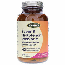 Super 8 Hi-Potency Probiotic 42 Billion Cells, 60 Capsules, by Flora