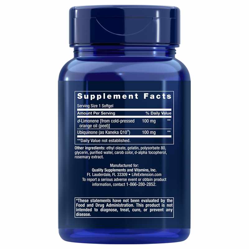 Super Absorbable CoQ10 100 Mg with d-Limonene, by Life Extension, image #2