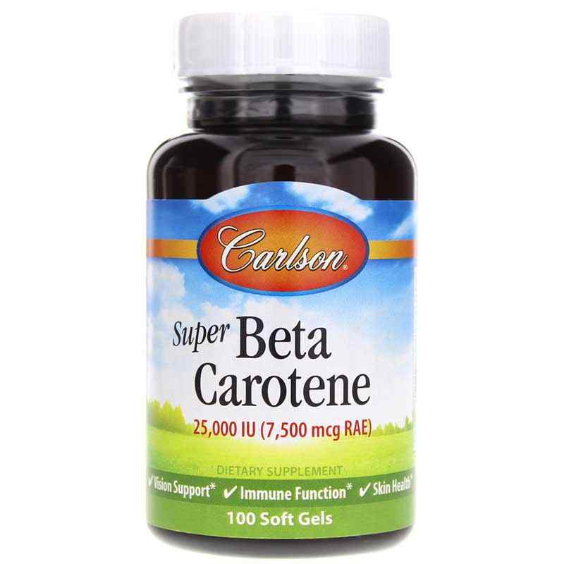 Super Beta Carotene, 100 Softgels, by Carlson Labs