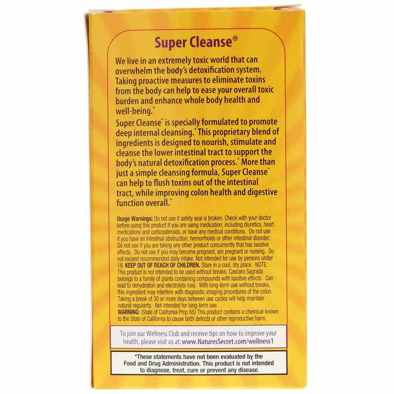 Super Cleanse Tablets, 100 Tablets, by Natures Secret, image #3