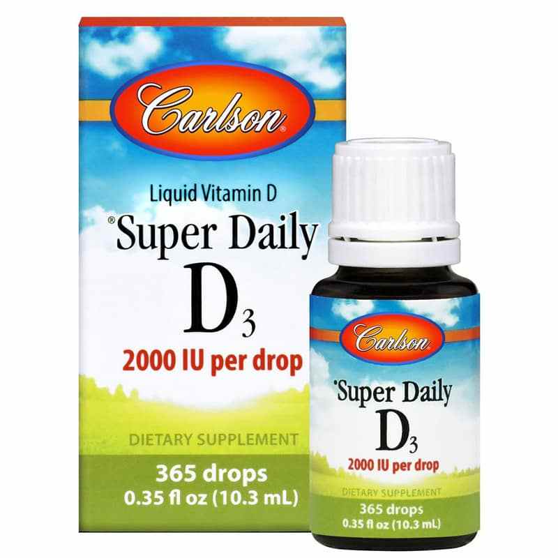 Super Daily D3 2000 IU Vitamin D Liquid, by Carlson Labs