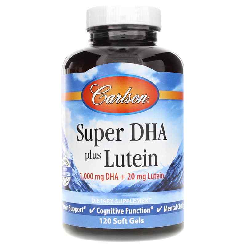 Super DHA plus Lutein, 120 Softgels, by Carlson Labs